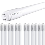 LUXRITE T8 LED Tube Light Bulbs 13W (32W Equivalent) 1800LM 6500K Soft White Type A+B G13 Base 12-Pack LR34190-12PK